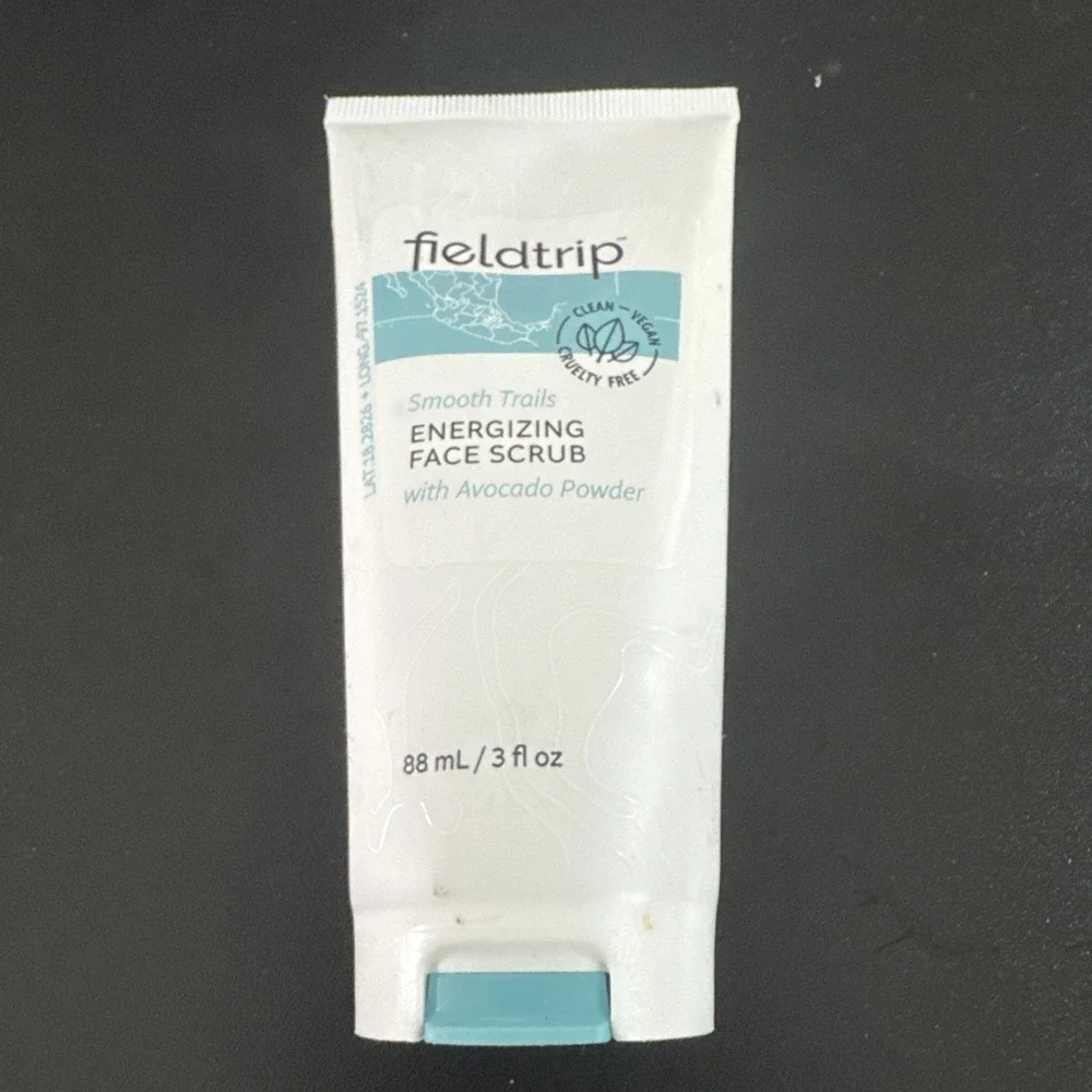 Fieldtrip Energizing Face Scrub Smooth Trails Avocado‎ Powder 3 oz Vegan Clean